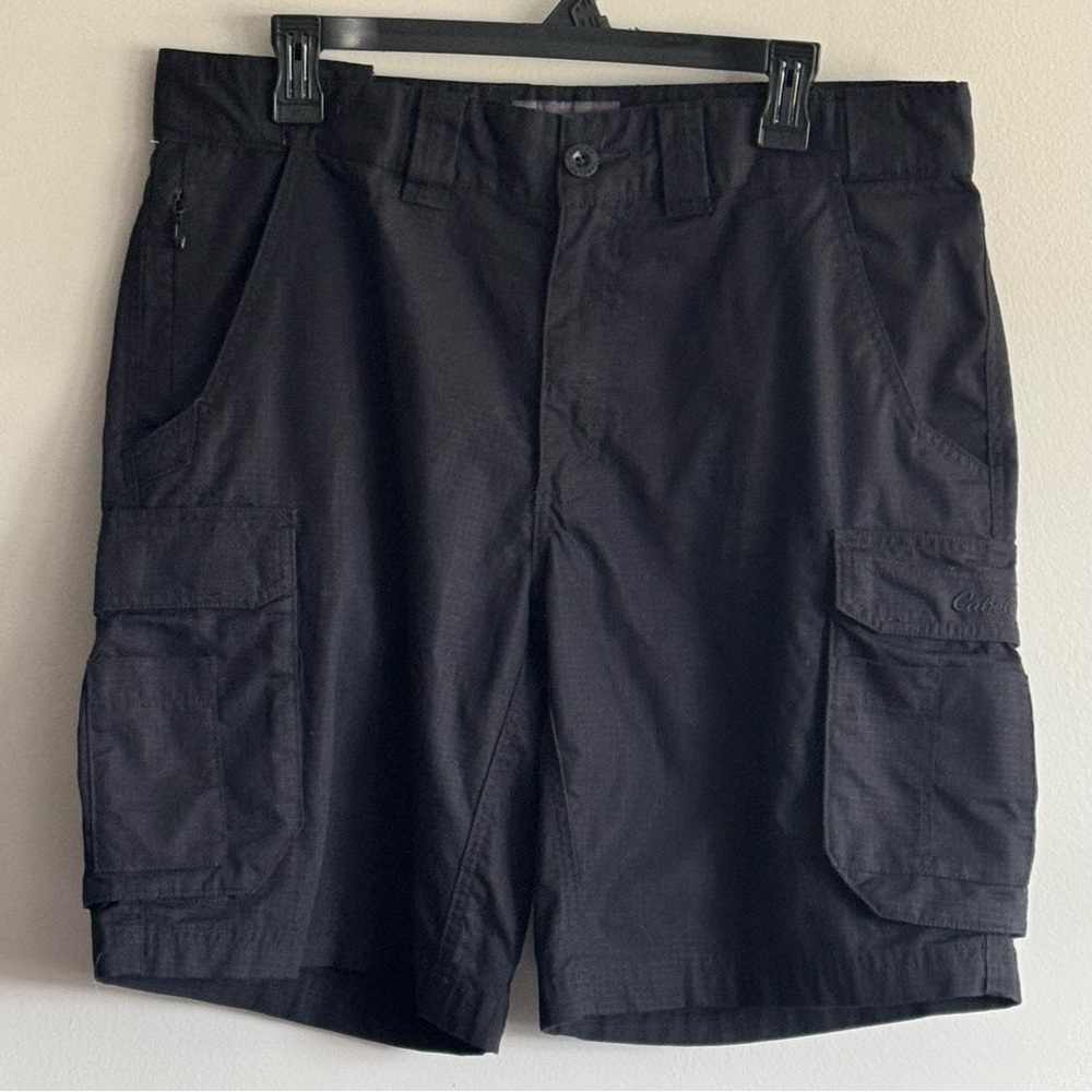 Cabela’s Men's Black Cargo Shorts Size 34